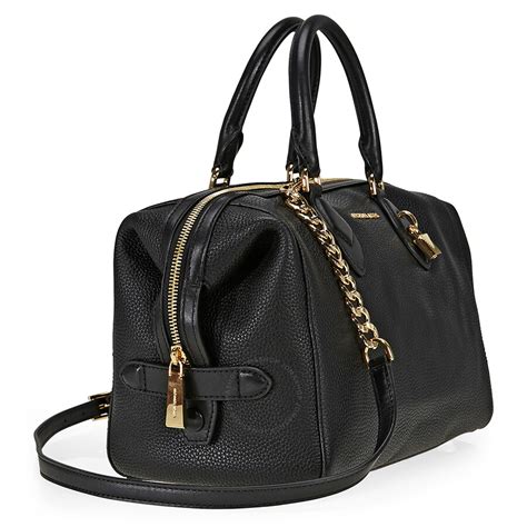 Michael Kors Grayson Large Satchel Bag, Black 